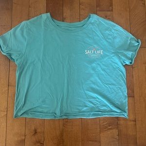 Salt, life cropped tee